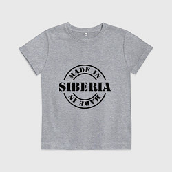 Футболка хлопковая детская Made in Siberia, цвет: меланж