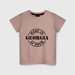 Футболка хлопковая детская Made in Georgia (сделано в Грузии), цвет: пыльно-розовый