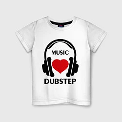 Детская футболка Dubstep Music is Love