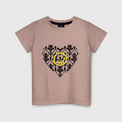 Детская футболка Шерлок Сердце и Смайлик