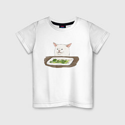 Детская футболка Woman Yelling At Cat Meme