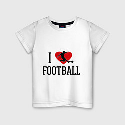 Детская футболка I love football