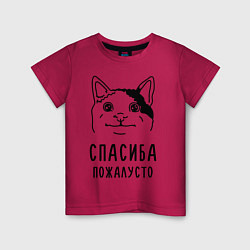 Детская футболка Вежливый котик