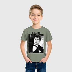 Футболка хлопковая детская Аль Пачино, цвет: авокадо — фото 2