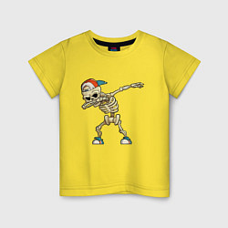 Детская футболка Dab Skeleton