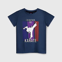 Детская футболка Id rather do karate