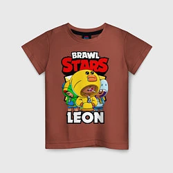 Детская футболка BRAWL STARS LEON