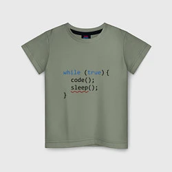 Детская футболка Code - sleep