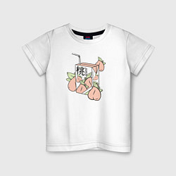 Детская футболка Персиковый Сок