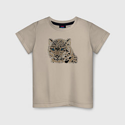 Детская футболка Metallized Snow Leopard