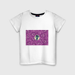 Детская футболка Космонавт в розах