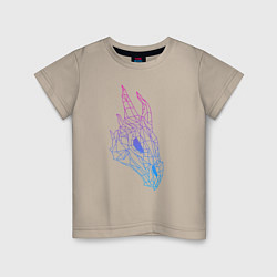 Детская футболка Череп драконаградиент