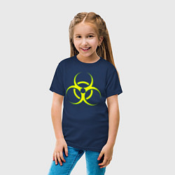 Футболка хлопковая детская BIOHAZARD, цвет: тёмно-синий — фото 2