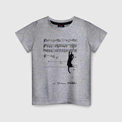 Детская футболка Music cat