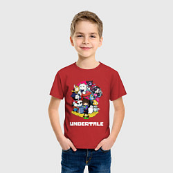 Футболка хлопковая детская UNDERTALE, цвет: красный — фото 2