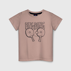 Детская футболка Пинг понг