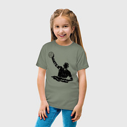 Футболка хлопковая детская Ватерполист, цвет: авокадо — фото 2