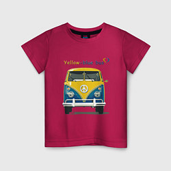 Детская футболка Я люблю вас Yellow-blue bus