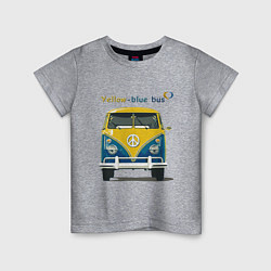 Детская футболка Я люблю вас Yellow-blue bus