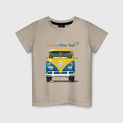 Детская футболка Я люблю вас Yellow-blue bus