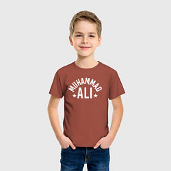 Футболка хлопковая детская Muhammad Ali, цвет: кирпичный — фото 2