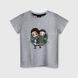 Детская футболка Танджиро и Незуко Камадо