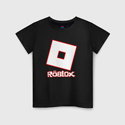 Футболка хлопковая детская ROBLOX, цвет: черный