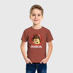 Футболка хлопковая детская ROBLOX, цвет: кирпичный — фото 2
