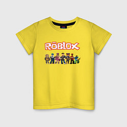 Футболка хлопковая детская ROBLOX, цвет: желтый