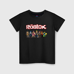 Футболка хлопковая детская ROBLOX, цвет: черный