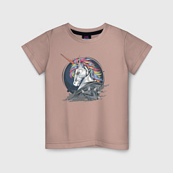 Детская футболка Единорог Rock