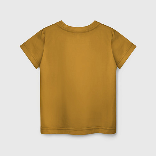 Детская футболка I LOVE CORGI / Горчичный – фото 2