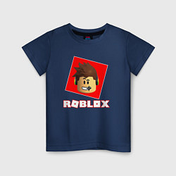 Футболка хлопковая детская ROBLOX, цвет: тёмно-синий