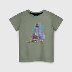 Детская футболка Crisp Point Lighthouse