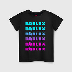 Футболка хлопковая детская ROBLOX, цвет: черный