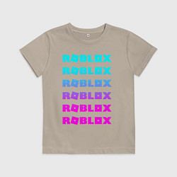 Футболка хлопковая детская ROBLOX, цвет: миндальный