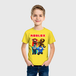 Футболка хлопковая детская ROBLOX, цвет: желтый — фото 2