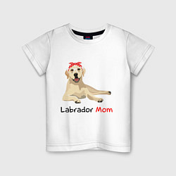 Детская футболка Labrador Mom