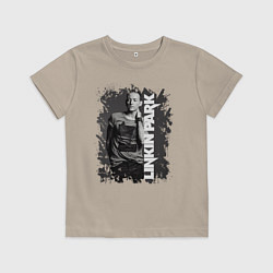 Футболка хлопковая детская LINKIN PARK, цвет: миндальный