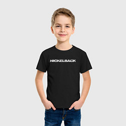 Футболка хлопковая детская Nickelback, цвет: черный — фото 2