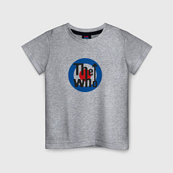 Футболка хлопковая детская The Who, цвет: меланж