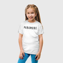 Футболка хлопковая детская Paramore, цвет: белый — фото 2