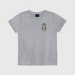 Футболка хлопковая детская JUVENTUS, цвет: меланж