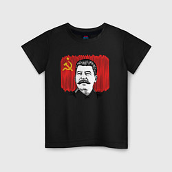 Детская футболка Сталин и флаг СССР