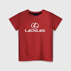 Футболка хлопковая детская LEXUS, цвет: красный