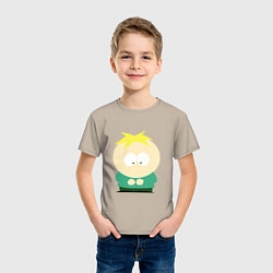 Футболка хлопковая детская South Park Баттерс, цвет: миндальный — фото 2