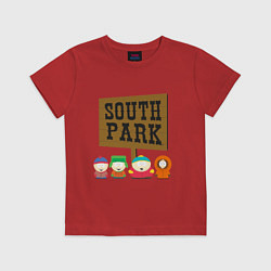 Футболка хлопковая детская South Park, цвет: красный