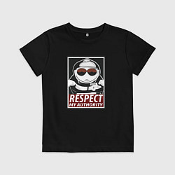 Футболка хлопковая детская ЮЖНЫЙ ПАРК, цвет: черный