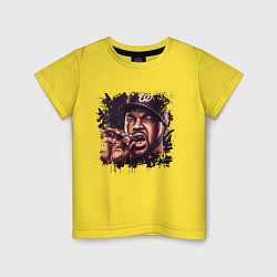 Футболка хлопковая детская Ice Cube, цвет: желтый