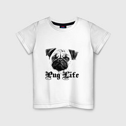 Детская футболка Pug life
